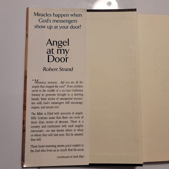 Angel At My Door Robert Strand Book Stories of Angel Encounters 2003 Hardcover - Picture 2 of 7